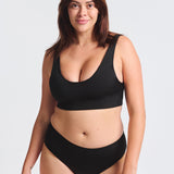 Slip del Costume da Bagno Mestruale Nero