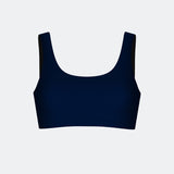 Top del Costume da Bagno Effetto Push-up Blu Marino