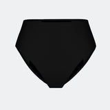 Slip da Costume da Bagno Mestruale Modellante Nero (A Vita Alta)
